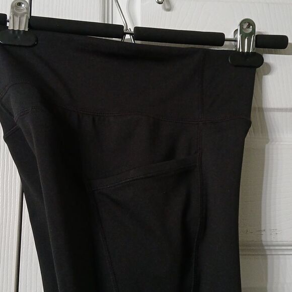 Gap Teen  high waisted black workout yoga leggings side cell pockets Sz 10 NWOT - Picture 8 of 9